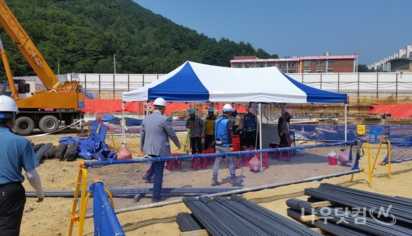 폭염대비현장점검사진(순천시제공)