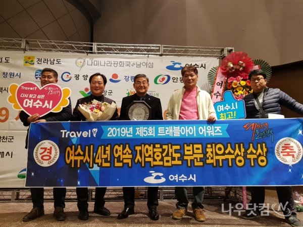 여수시, 4년 연속 지역호감도 전국 1위(여수시제공)