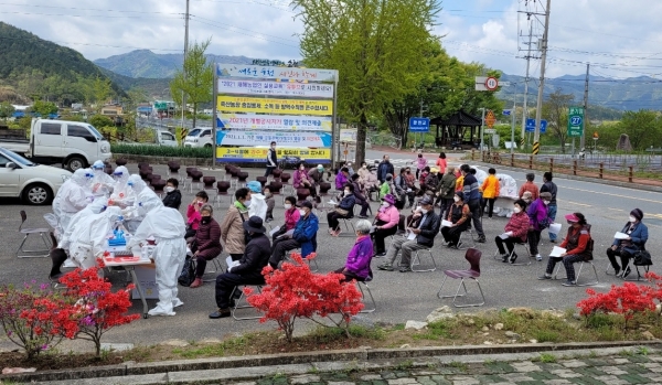 순회 임시 선별진료소(주암)(순천시제공)