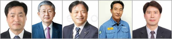 김지용 포스코홀딩스 미래기술연구원장, 양원준 포스코홀딩스 커뮤니케이션팀장, 손병락 포스코 기술위원, 정규점 포스코 상무보, 조길동 포스코 상무보(왼쪽부터 ) (포스코홀딩스제공)