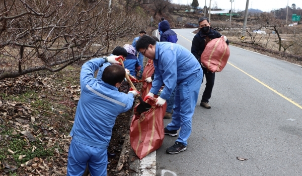 광양제철소 산란기 두꺼비 보호 활동(광양제철소 제공)